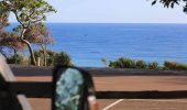 A view of the ocean from a caravan at Rainbow Beach Holiday Village